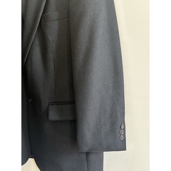 Bernhard Altmann Courture 100% Cashmere Blazer Jacket Black Size 46L Vintage - Picture 2 of 16